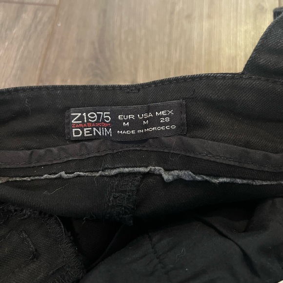 Zara black denim overalls - Picture 4 of 5